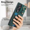 For Honor 90 Retro Skin-feel Ring Card Bag Phone Case (Green) - 3