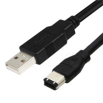 JUNSUNMAY Firewire IEEE 1394 to USB 2.0 Adaptor Cable - 3m - 1