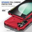 Samsung Galaxy A15 MagSafe Magnetic Shockproof Phone Case with Ring Holder - Red - 4