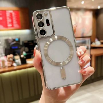 Samsung Galaxy Note 20 Ultra MagSafe Electroplating TPU Phone Case Silver - 1