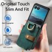 Motorola Razr 40 Ultra Retro Wallet Phone Case (Green) - 3