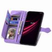 T-Mobile REVVL V+ 5G Purple Flower Leather Phone Case - 4