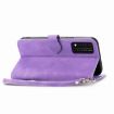 T-Mobile REVVL V+ 5G Purple Flower Leather Phone Case - 5