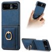 Motorola Razr 40 Ultra Retro Wallet Phone Case (Blue) - 1