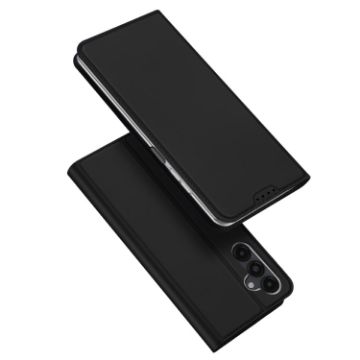 Samsung Galaxy A15 DUX DUCIS Skin Pro Series Flip Leather Phone Case - Black - 1