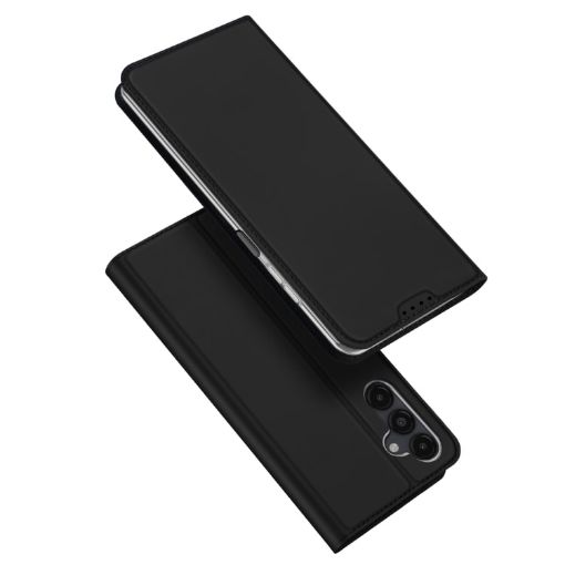 Samsung Galaxy A15 DUX DUCIS Skin Pro Series Flip Leather Phone Case - Black - 1