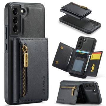 Samsung Galaxy S22 DG.MING M5 Series Zip RFID Multi Card Leather Case - 1