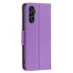 Samsung Galaxy A55 Purple Flip Leather Phone Case - 3