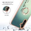 Samsung Galaxy A13 5G Phone Case with Ring Holder - Electroplating IMD Smile - 4