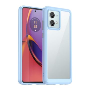 Motorola Moto G84 Blue Acrylic Hybrid TPU Phone Case - 1
