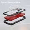 RedPepper IP68 Waterproof MagSafe Phone Case for iPhone 15 Pro Max - Black - 4