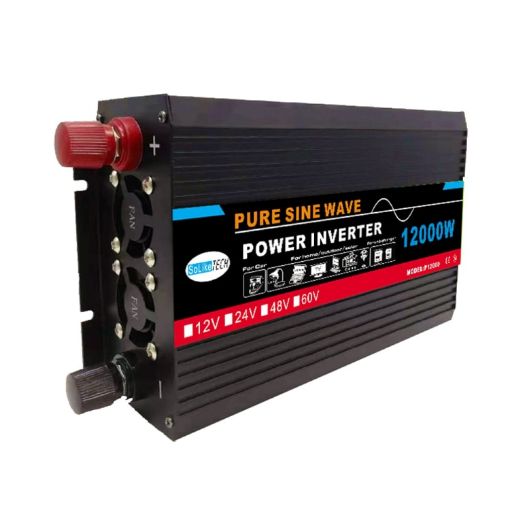 High Power 12000W Car Inverter Converter 60V to 220V Sine Wave - 1