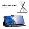 Samsung Galaxy A12 Zipper Wallet Leather Flip Phone Case Blue - 4