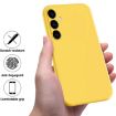 Samsung Galaxy A05s Yellow Liquid Silicone Shockproof Phone Case - 2