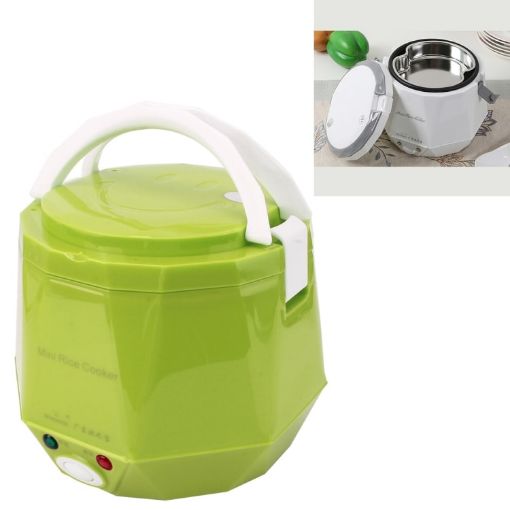 OUSHIBA Car Auto C3 Mini Rice Cooker 12V 1.3L Volume (Green) - 1