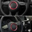 Picture of Car Aluminum Steering Wheel Decoration Ring For Audi (Red)