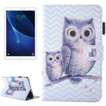 Galaxy Tab A 10.1 (2016) / T580 Owl Pattern Leather Case - 1