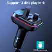 T70 Car MP3 Player FM Transmitter with Bluetooth and USB Car Mobile Charger - 4