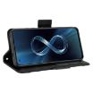 Black Leather Case for Asus Zenfone 8 ZS590KS - Card Slots & Photo Frame - 6
