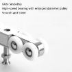 Stainless Steel Sliding Door Hanging Wheel - 4 Wheels - 6
