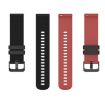 Garmin Approach S40 20mm Checkered Silicone Watch Band - Black/Grey - 6