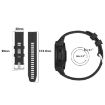 Garmin Approach S60 22mm Black Silicone Watch Band - 6