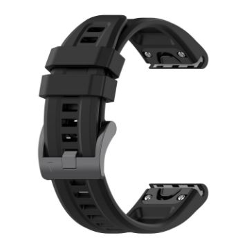 Garmin Descent MK2 26mm Silicone Sport Watch Band - Black - 1