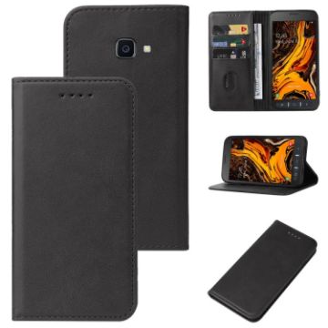 Samsung Galaxy Xcover 4s Leather Phone Case - Black - 1