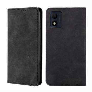 Alcatel 1B 2022 Magnetic Flip Leather Phone Case (Black) - 1