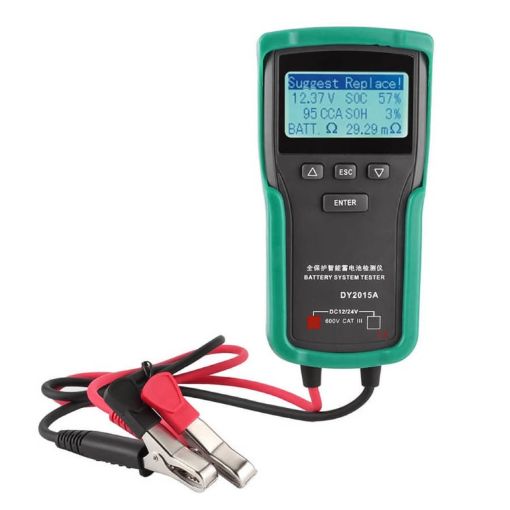 DUOYI DY2015A Car Battery Tester - 12V 24V Digital CCA Load & Capacity Tester - 1