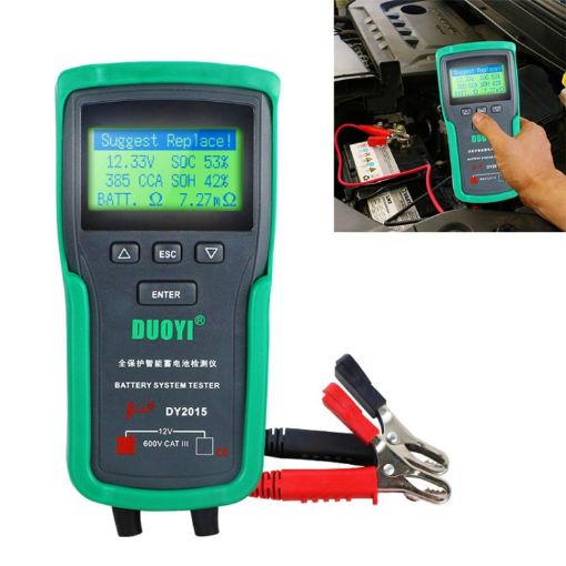 DUOYI DY2015 Car 12V Battery Tester - Digital Diagnostic Tools - 1