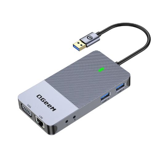 QGeeM 11 In 1 Type-C Extension HUB Adapter - QG-D3908 - 1