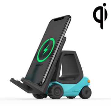 LinDesign CC01 Desktop Mobile Phone Holder Wireless Charger - Forklift - 1