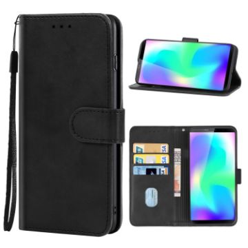 Black Leather Phone Case for CUBOT X19 - Protective Cover - 1