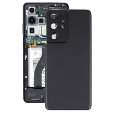 Picture of For Samsung Galaxy S21 Ultra 5G Battery Back Cover with Camera Lens Cover (Black)