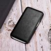 iPhone 13 Pro Max ICARER Cowhide Flip Phone Case - Black - 2