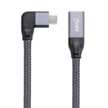 100W USB-C Male to USB-C Female Data Extension Cable - 0.2m - 1