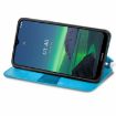 Nokia 1.4 Blue Mandala Leather Case with Holder & Card Slots - 4