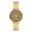 Gold Stainless Steel Garmin Lily Watch Band - Three Beads - 2