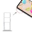 LG K42/K52 SIM Card Tray + Micro SD Card Tray - Silver - 4