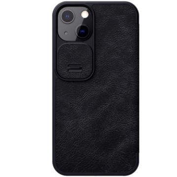 NILLKIN QIN Series Pro Leather Case for iPhone 13 - Black - 1