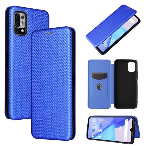 UMIDIGI Power 5 Carbon Fiber Texture Case - Blue - 1