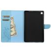 Samsung Galaxy Tab S6 Lite P610 Blue Leather Case with Holder & Card Slots - 4