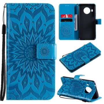 Nokia X20/X10 Blue Leather Case with Card Slot & Holder - 1