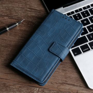 Blue Crocodile Texture Leather Case for Vodafone Smart V10 - 1