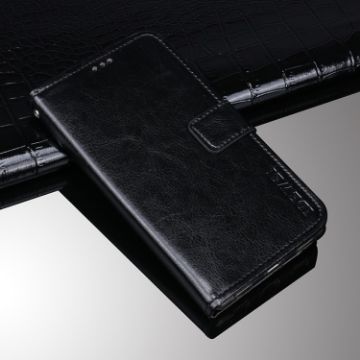 Nokia G20/G10 Crazy Horse Leather Case - Black - 1