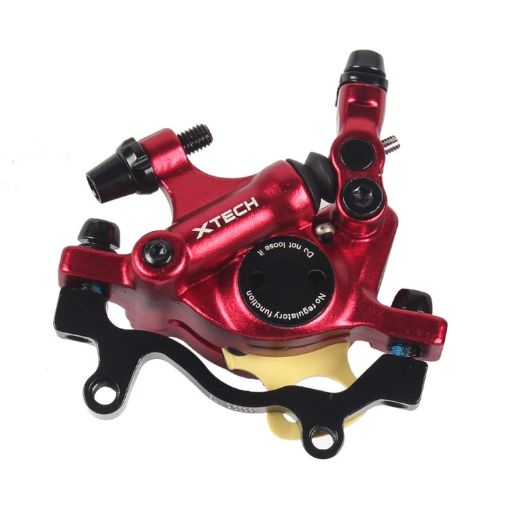 ZOOM HB100 Mountain Bike Hydraulic Brake Caliper - Rear (Red) - 1