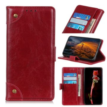 Sony Xperia 5 II Leather Case - Wine Red - 1