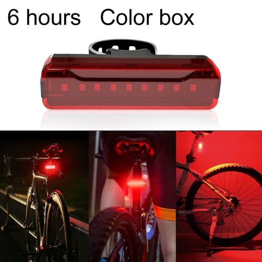 LED Bicycle Taillight USB Charging Safety Warning Light - 1