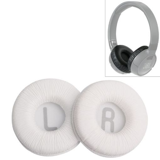 2 PCS JBL Tune 600BTNC Earphone Cushion Cover Replacement Earpads (White) - 1